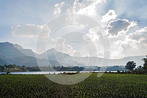 Beautiful landscape of a lake