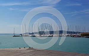 Beautiful landscape on Lake Balaton