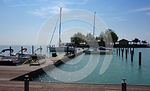 Beautiful landscape on Lake Balaton