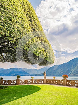 Beautiful landscape of Lake Como.