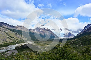 Beautiful landscape in Los Glaciares National Park, El ChaltÃ©n, Argentina