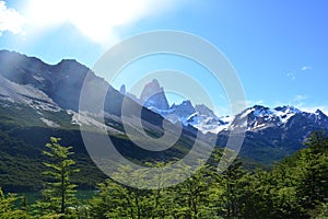 Beautiful landscape in Los Glaciares National Park, El ChaltÃ©n, Argentina