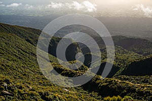 Beautiful landscape at the lower slopes of the Mt.Taranaki volcano in Egmont national park, New Zealand.