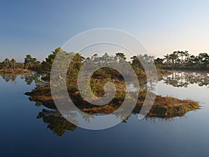 Beautiful landscape in Marimetsa Bog