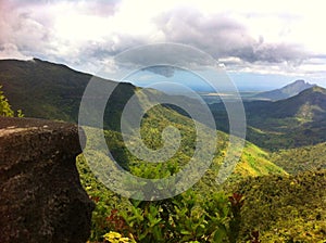 Beautiful landscape of Mauritius island