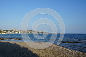 Beautiful landscape of the Mediterranean coast of the island of Rhodes in Lardos, Rhodes Island, Greece