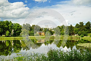 Beautiful landscape of Moletai, one of the oldest settlements in Lithuania and a popular resort for the inhabitants of Vilnius