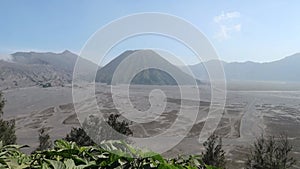 Beautiful landscape of Mount Bromo volcano during sunrise, East Java, Indonesia