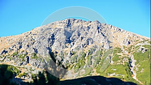 Beautiful landscape of mountains, view at Zakopane Tatra Mountains in Poland.