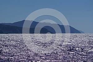 Beautiful landscape near the island of Paros