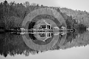 Beautiful landscape near lake lure north carolina