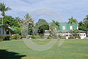 Beautiful landscape near the town of Nadi on the island of Viti Levu in the Fiji archipelago in the Pacific Ocean