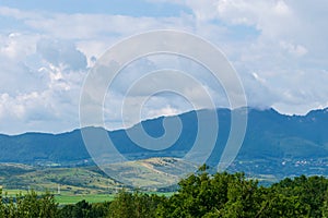 A beautiful landscape near the Zarnesti Bear Reserve, Brasov, Romania