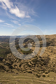 Beautiful landscape next to the village of Ares del maestre photo