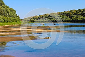 The beautiful landscape is not the river.