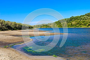 The beautiful landscape is not the river.