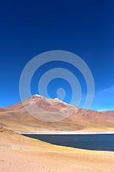 Beautiful landscape over the salt flats