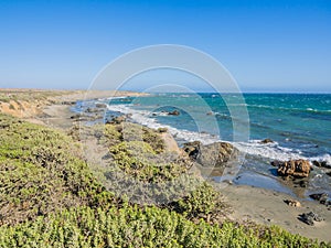 Beautiful landscape of pacific coastline, Big Sur on Highway 1