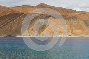 Beautiful landscape of Pangong lake, Leh, Ladakkh, India