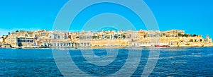 Beautiful landscape with a panoramic view of the Valletta