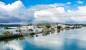 Beautiful landscape Peten Iitza lake in Flores. Guatemala. photo