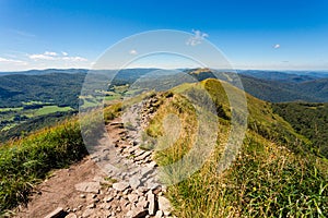 Polonina Carynska path in Bieszczady photo