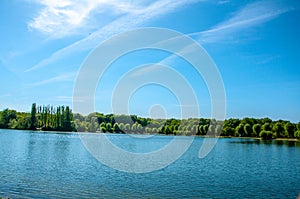 The beautiful landscape of the Pildammsparken lake in the city of Malmo