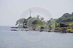 The beautiful landscape protected the Andaman Sea Port Blair India