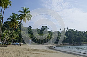 The beautiful landscape protected the Andaman Sea Port Blair India