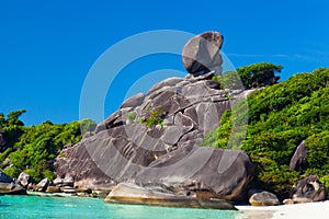 Beautiful landscape with the rock Sail