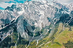 Beautiful landscape of the rocky Hochkonig mountains