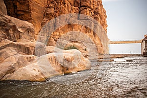 Beautiful Landscape of Sandstone Rock Formation in Jordan