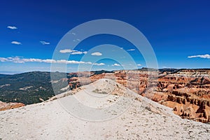 Beautiful landscape saw from Spectra Point of Cedar Breaks National Monument