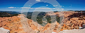 Beautiful landscape saw from Spectra Point of Cedar Breaks National Monument