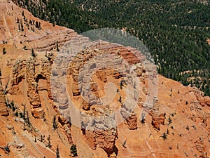 Beautiful landscape saw from Spectra Point of Cedar Breaks National Monument photo