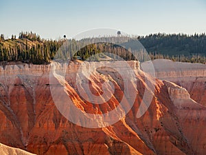 Beautiful landscape saw from Sunset View Overlook of Cedar Breaks National Monument