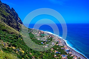 Beautiful landscape scenery in the west of Madeira island, Portgual