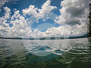 Beautiful landscape scenes at lake jocassee south carolina