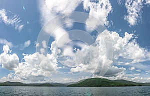 Beautiful landscape scenes at lake jocassee south carolina