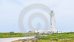 Beautiful landscape of Seal Point Lighthouse on a bright sunny day