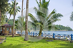 Beautiful landscape seashore Port Blair India