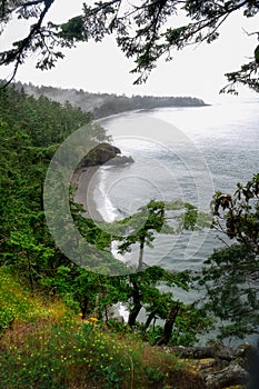 Beautiful landscape seen from Deception Pass in Washington State