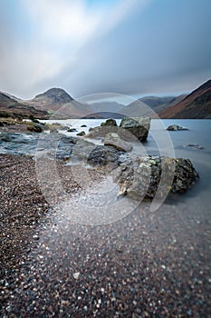 Beautiful Landscape Shot At Wastwater In The Lake District, UK.