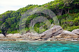 Beautiful landscape of the Similan Islands, Thailand.