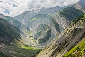 Beautiful landscape of Sonamarg in summer, Srinagar, India