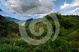 Beautiful landscape in southwestern Uganda,