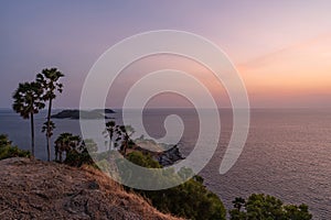 Beautiful Landscape sunset at Phromthep cape viewpoint