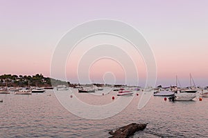 Beautiful landscape sunset