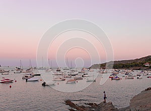 Beautiful landscape sunset