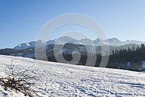 Beautiful landscape in Tatra mountains